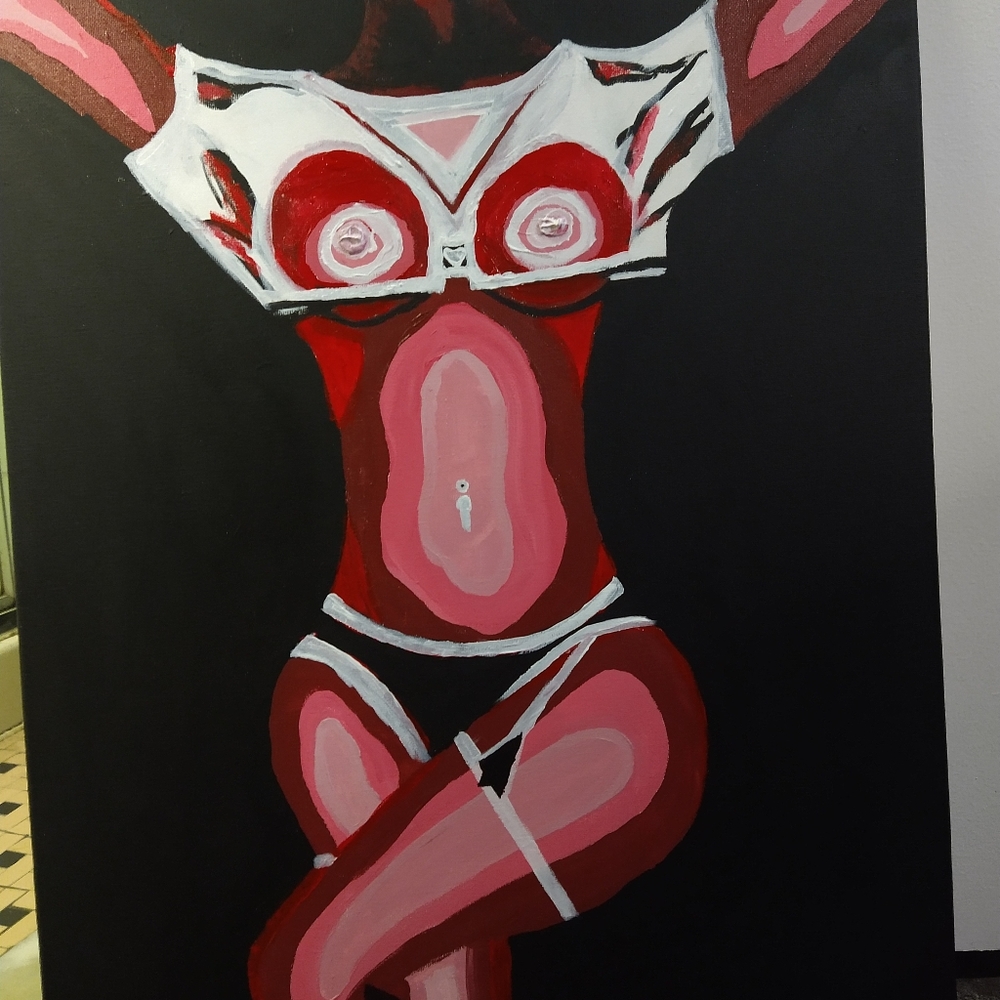 Woman's body art
